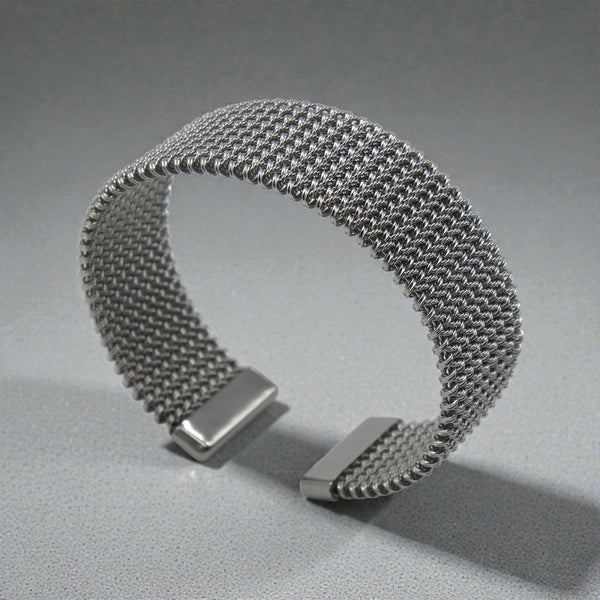 Bratara Liquid Mesh Inox Tip Manseta Tesuta Flexibila 20-22cm 37g